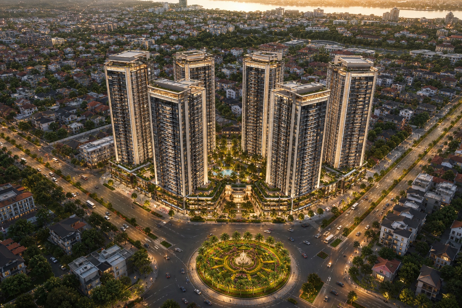 Phối cảnh quy hoạch Sun Trường Vinh